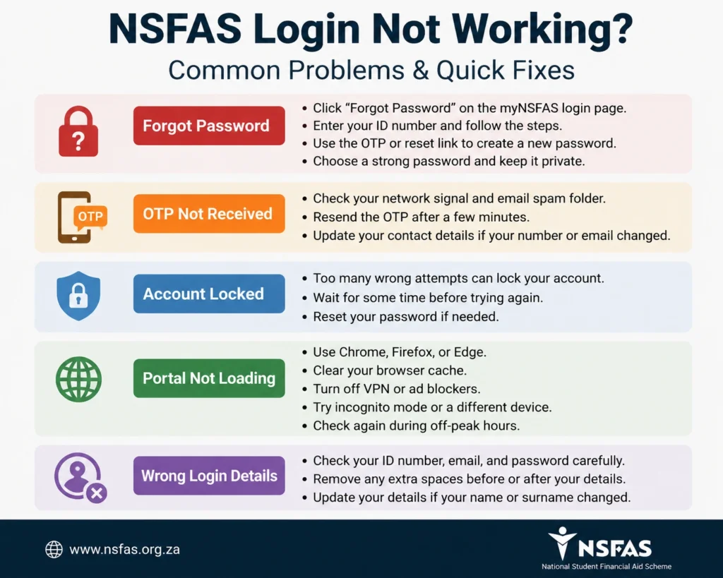 NSFAS Login Not Working? Common Problems and Fixes