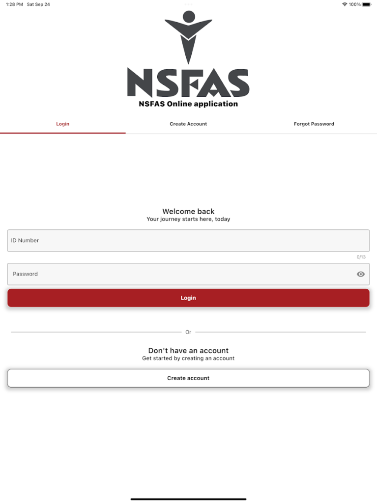 Creating Your myNSFAS Account