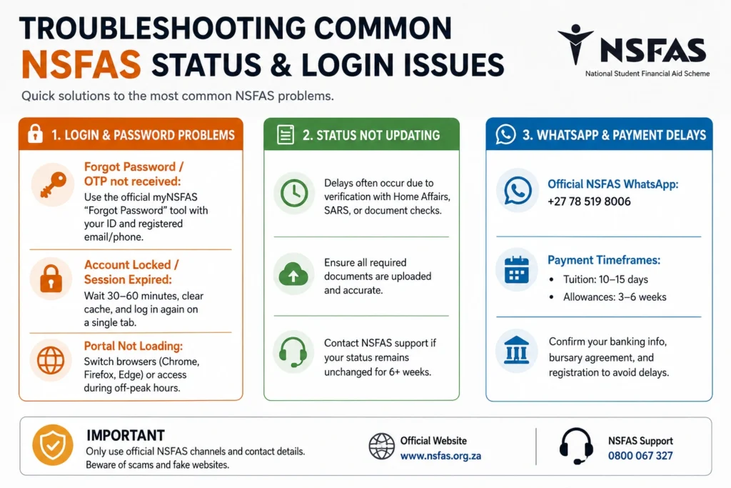 Troubleshooting Common NSFAS Status and Login Issues