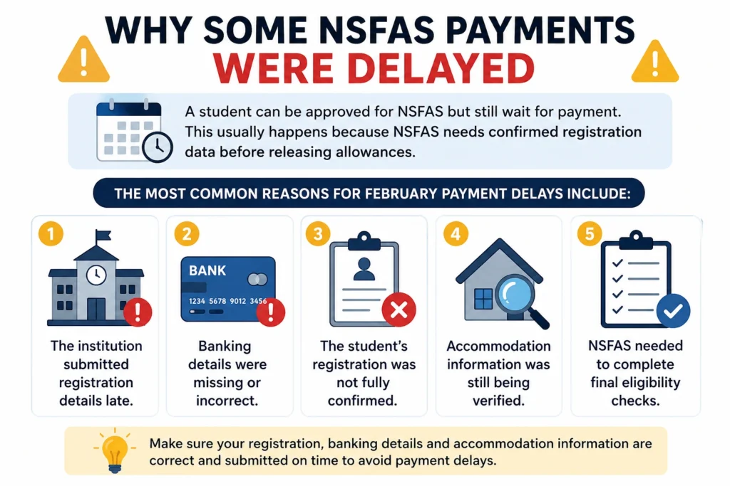 Why Some NSFAS Payments Were Delayed